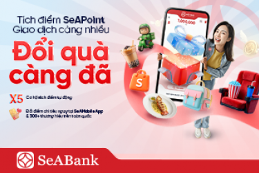 SeAPoint: Tích điểm thanh toán hóa đơn & đổi quà từ 300+ thương hiệu Shopee, Grab, Katinat,...
